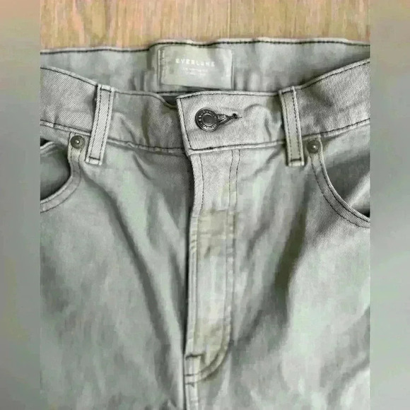 Everlane Womens The Way High Slim Jean Straight Leg Sage Green Size 31 Short - Picture 9 of 12